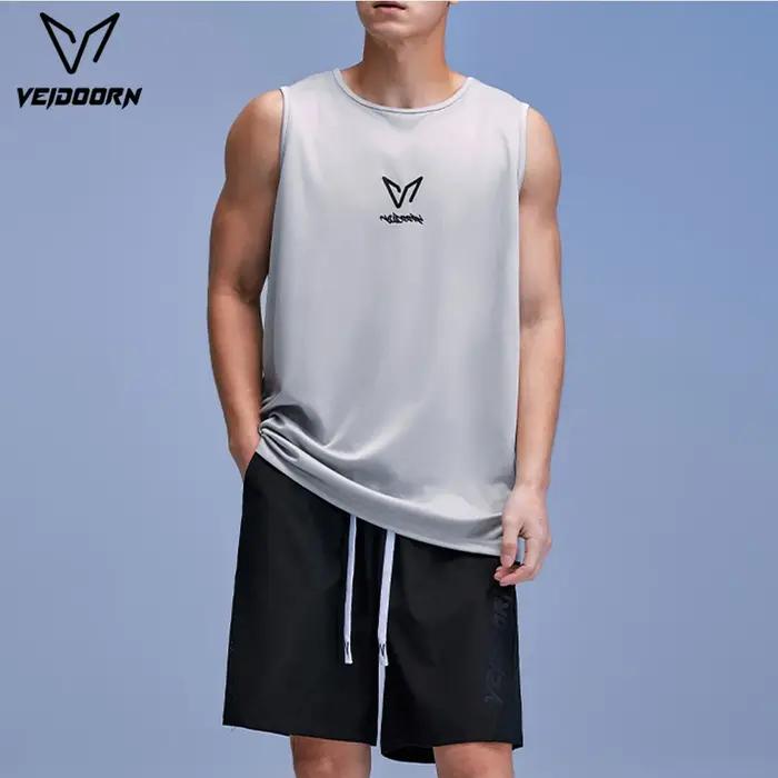 Veidoorn 2025 Gilet de course léger en maille respirante pour homme sans manches Haut de sport à séchage rapide pour les entraînements de fitness
