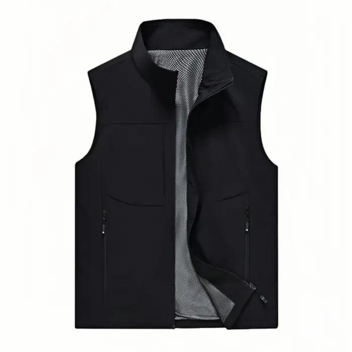 Gilets pour hommes décontracté hiver polaire gilets chauds mode gilets thermiques vestes sans manche