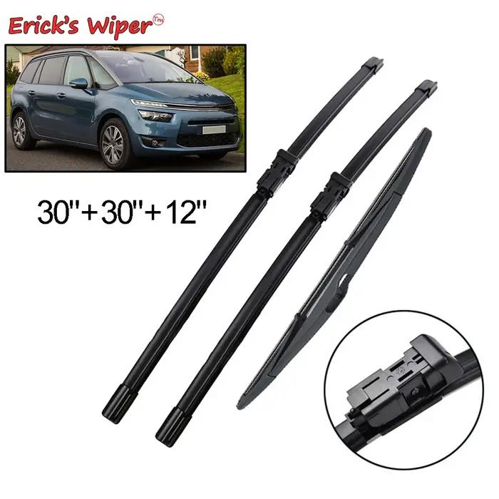Erick's – jeu de balais d'essuie-glace avant et arrière, pour citroën C4 Grand Picasso 2 2013 – 2022