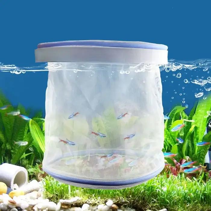 Équipement d'élevage filet d'élevage ventilé Guppy perméable Portable boîte d'isolation d'aquarium filet d'élevage en Nylon aquarium