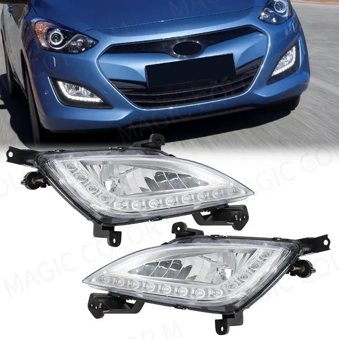 Pour Hyundai Elantra GT I30 2012 2013 2014 2015 2016 DRL couvercles antibrouillard feux diurnes voit