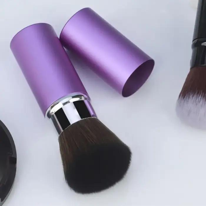 Pinceaux de maquillage professionnels fard à joues rétractable poudre fond de teint visage correcteur Kabuki pinceau de maquillage outils cosmétiques 