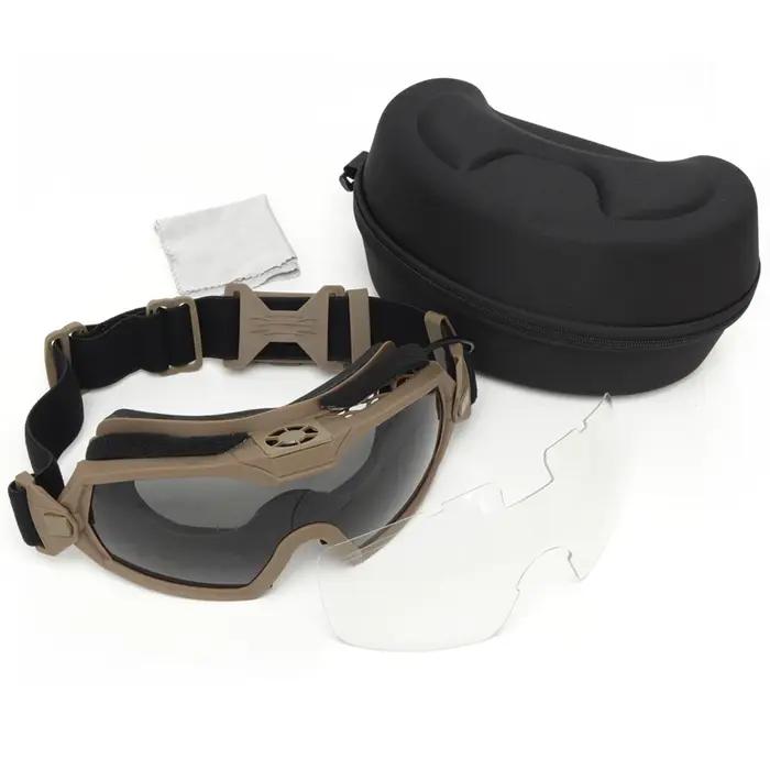 Masque de protection transparent pour paintball et chasse - Résistance aux rayures optimale