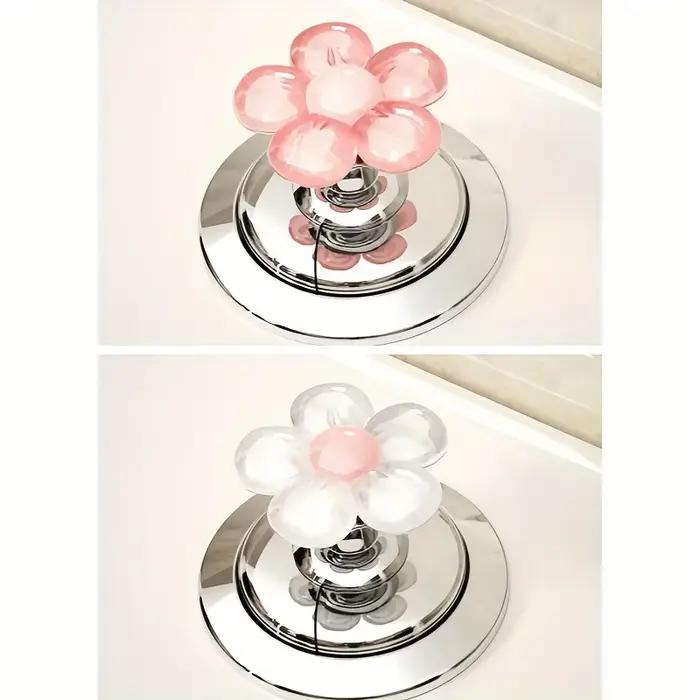2 boutons de chasse d'eau élégants en forme de fleur - anti-rayures