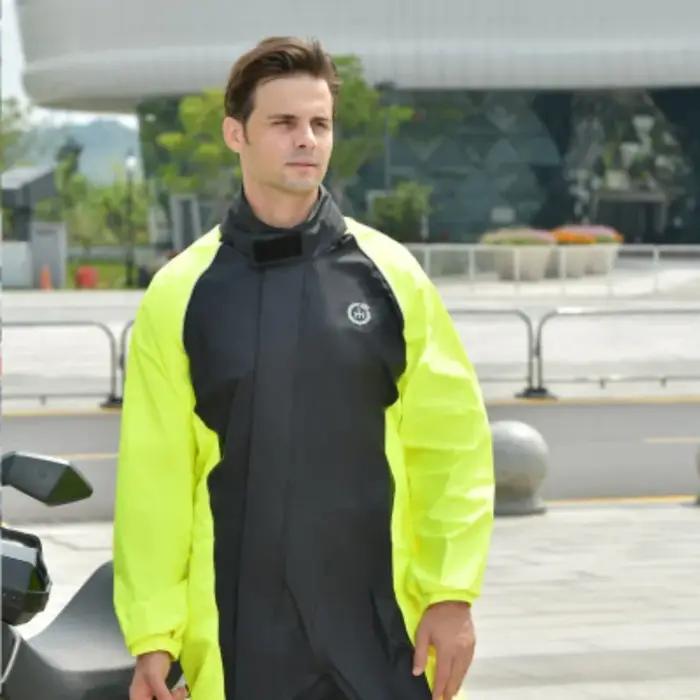Manteau imperméable et pantalon de pluie pour moto