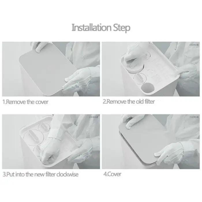 XIAOMI Mijia – filtre de remplacement pour purificateur d'eau potable, en coton, à charbon actif, Or