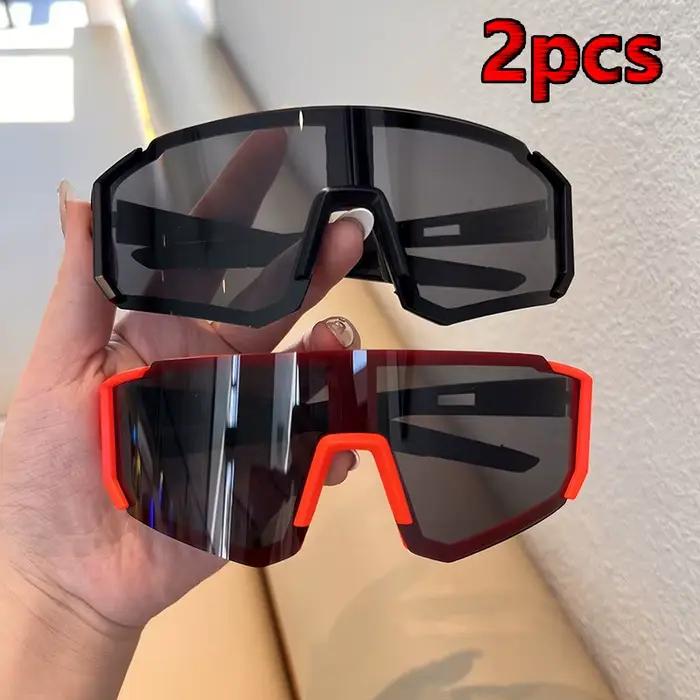 Lunettes anti-lumière cyclisme randonnée 2 pièces - Protection UV400 anti-sable - Homme femme sport