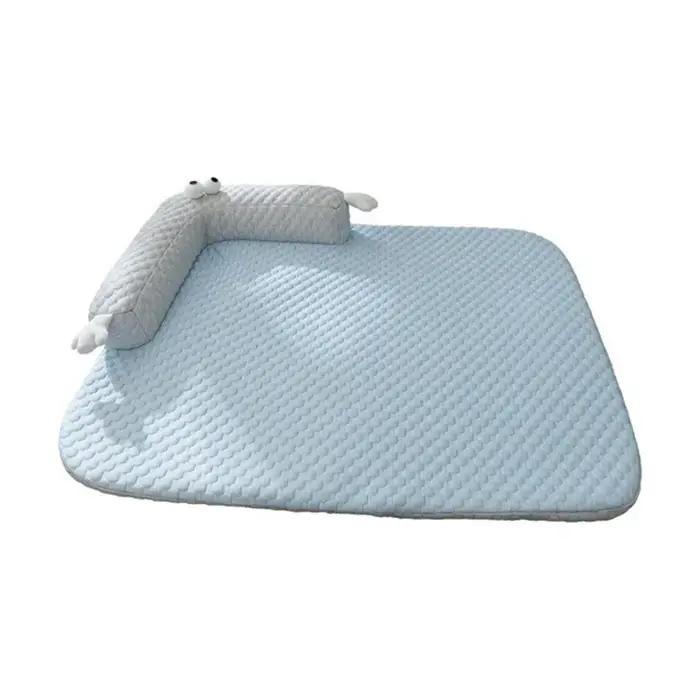 BSEVB - Tapis de couchage pour animaux antidérapant, respirant et rafraîchissant, doux, lisse, amovi