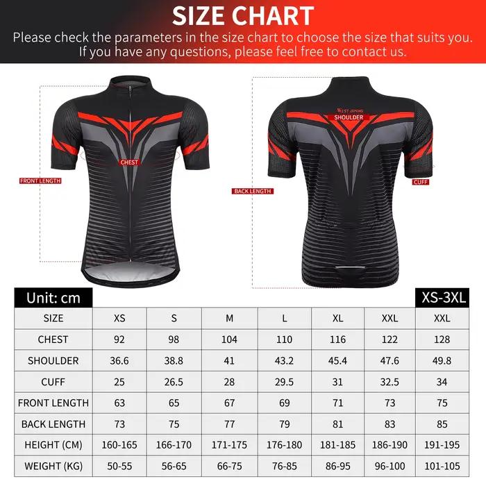 WEST BIKING-Maillot de cyclisme à manches courtes pour hommes