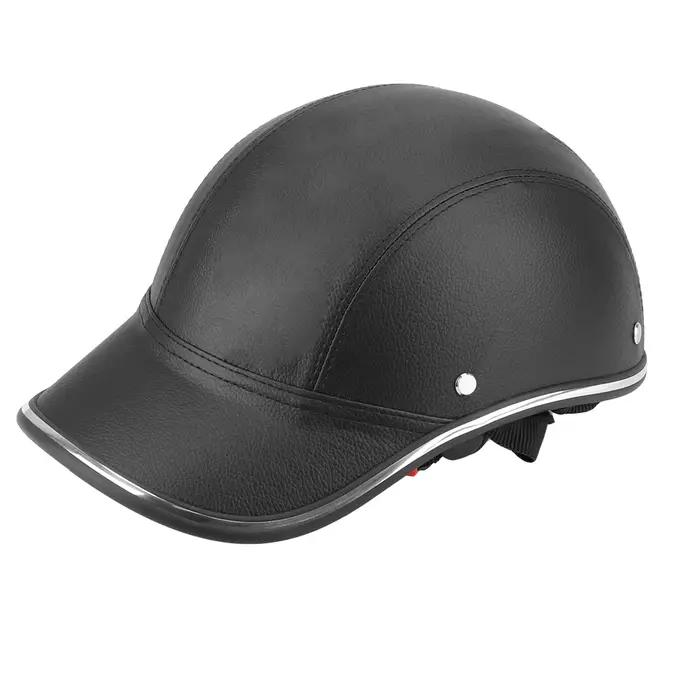 Casque de sécurité demi-visage, casquette d'été Vintage, Style casquette de Baseball pour café Racer