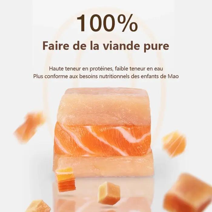 Collations pour animaux de compagnie Vieux poulet lyophilisé, résines, boeuf, trois textes œufs de caille de morue, œufs jaunes, chats et chiens lyophilisés.