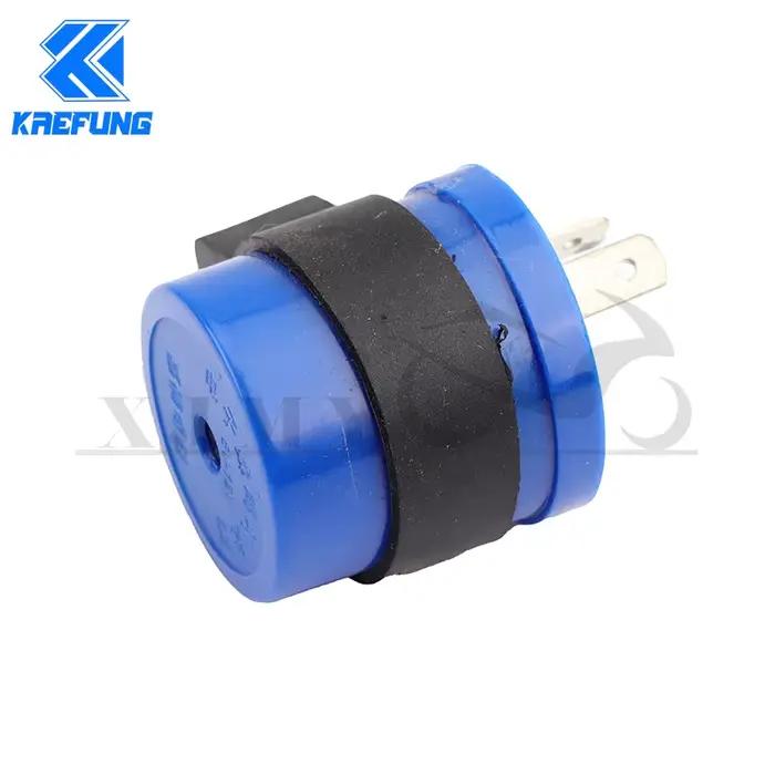 Clignotant intégré bleu pour moto, moteur, buzzer, clignotant, indicateur de citations, entrée DC 6V