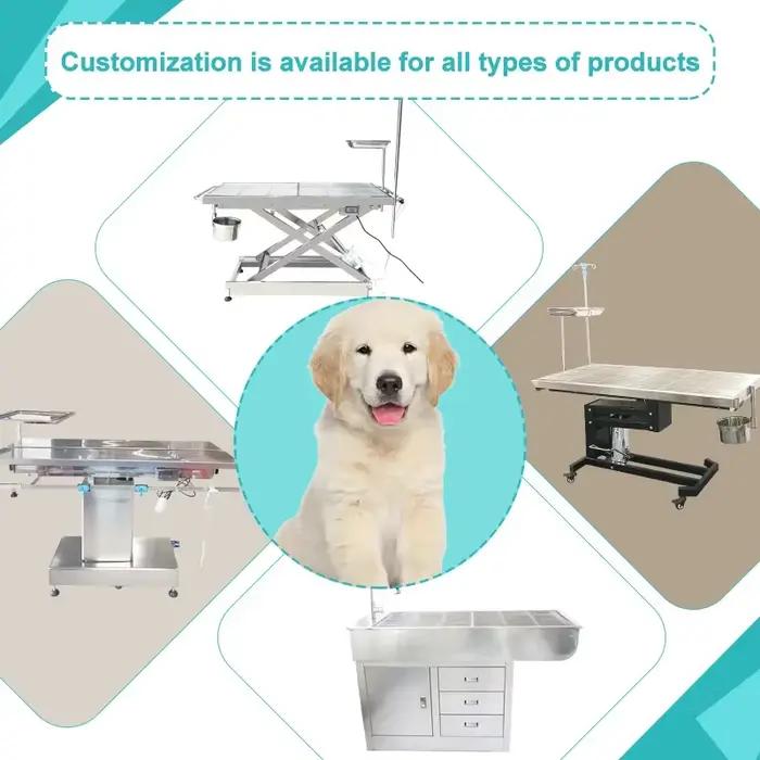 Table de chirurgie électrique vétérinaire, Table d'opération vétérinaire, Table de marié chirurgicale pour chien et chat