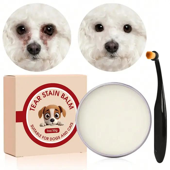 Baume Nettoyant Anti-Taches Lacrimales pour Chiens 40g avec Brosse