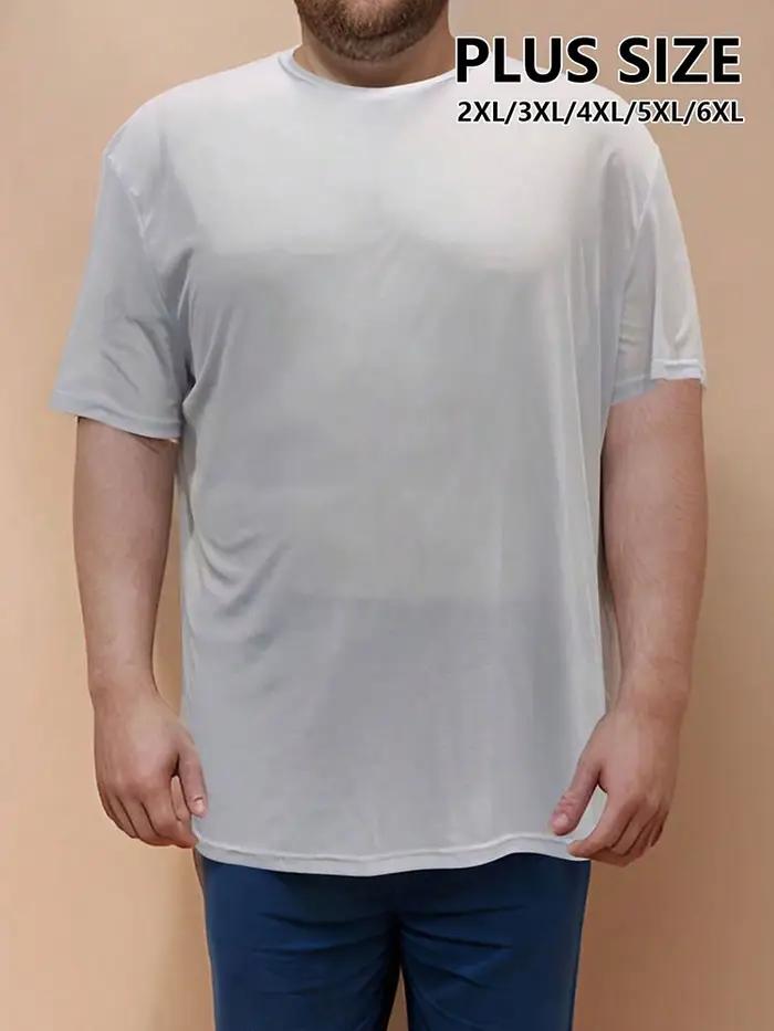 5 pièces Plus T-Shirt pour hommes grandes et grandes chemises hommes ultralégers séchage rapide Spor