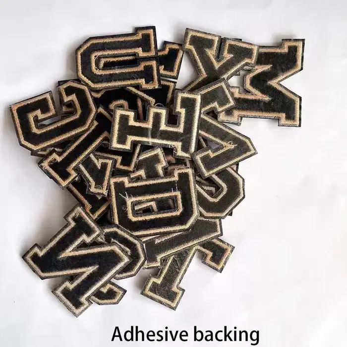 Patchs d'insigne de lettres de l'alphabet anglais A ~ Z