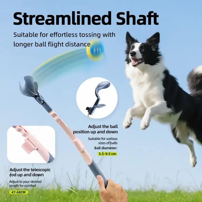 Nouveau lanceur de balles télescopique d'extérieur pour chien