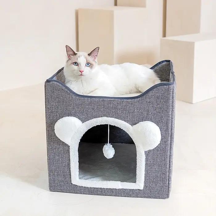(LETO) Leto chat grattoir souffle 2 couches coussin coussin maison LCH-SF01