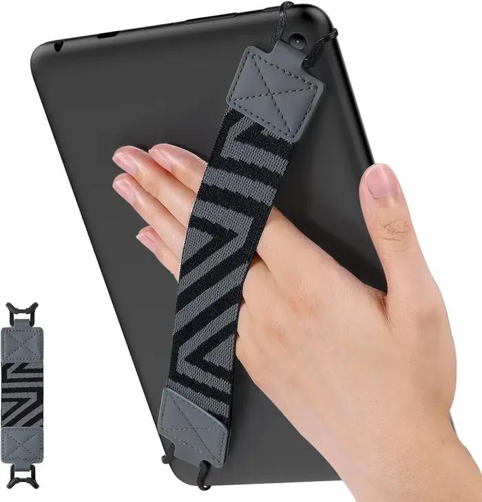 Sangle de sécurité pour tablette de 9 à 11 pouces - Sangle de main polyvalente à haute élasticité pour iPad/iPad Pro/iPad Air/Kindle Fire HD/Samsung