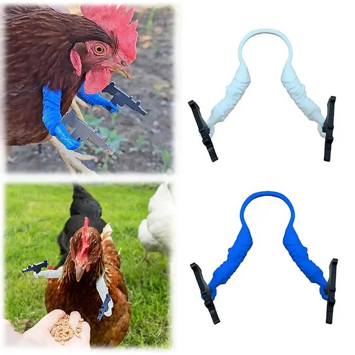 Accessoires d'armes pour volailles imprimés en 3D avec +7 armes – Ailes de poulet pour décorer les poulaillers de