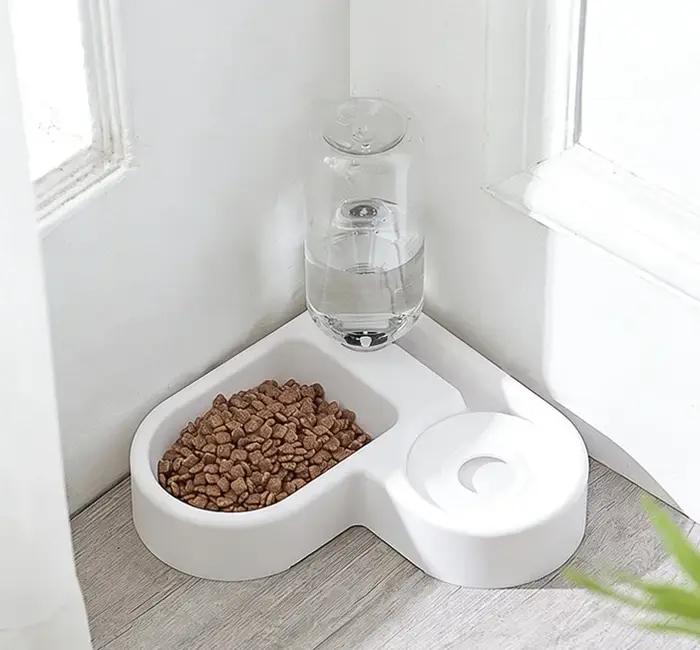 Bol double pour chien et chat - Ensemble de bols pour animaux de compagnie et pour la nourriture