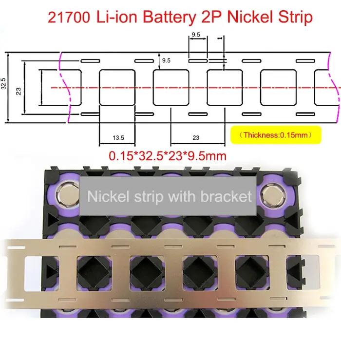 Bandes nickelées 10M 2P 18650/21700