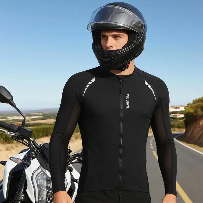 WOSAWE Veste de moto d'été respirante en maille