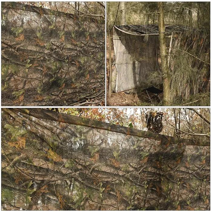 CamSolomon-Filet de camouflage pour la chasse, 1.5x2, 3, 4, 5, 6, 8, 12, store au sol W 59, bord de l'aman Mossy Oak Country