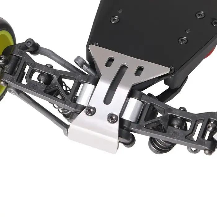 Plaques antidérapantes en acier inoxydable, protection de sous-corps avant et arrière pour Buggy Losi 1/24 Micro-B 2WD, mise à niveau RC robuste