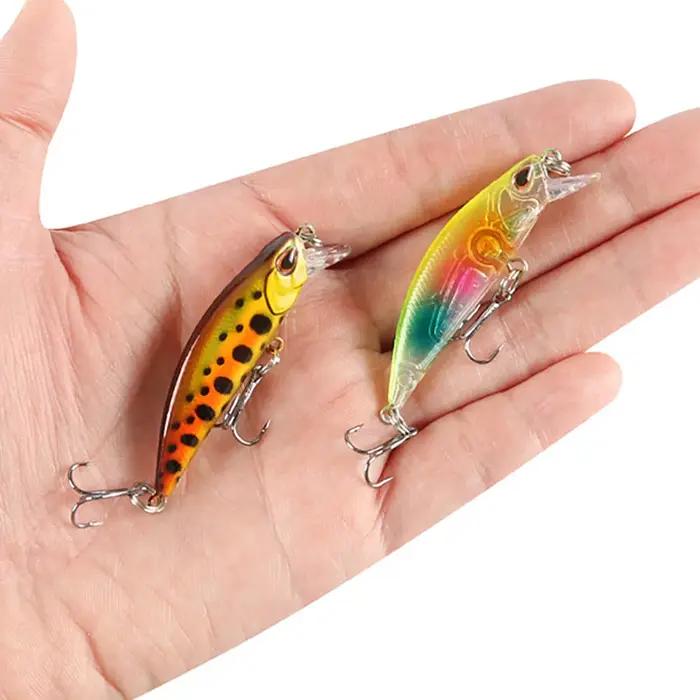 1 pièces leurre de pêche méné 4.9g 6cm Wobbler lent coulant artificiel en plastique dur appât manive