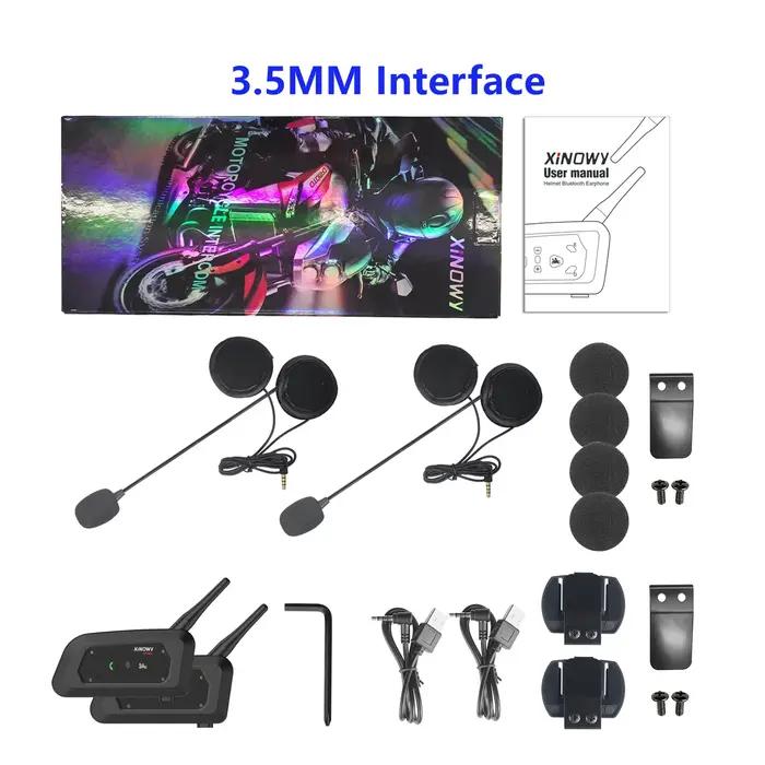 XINOWY V6 PRO casque de moto Bluetooth Interphone