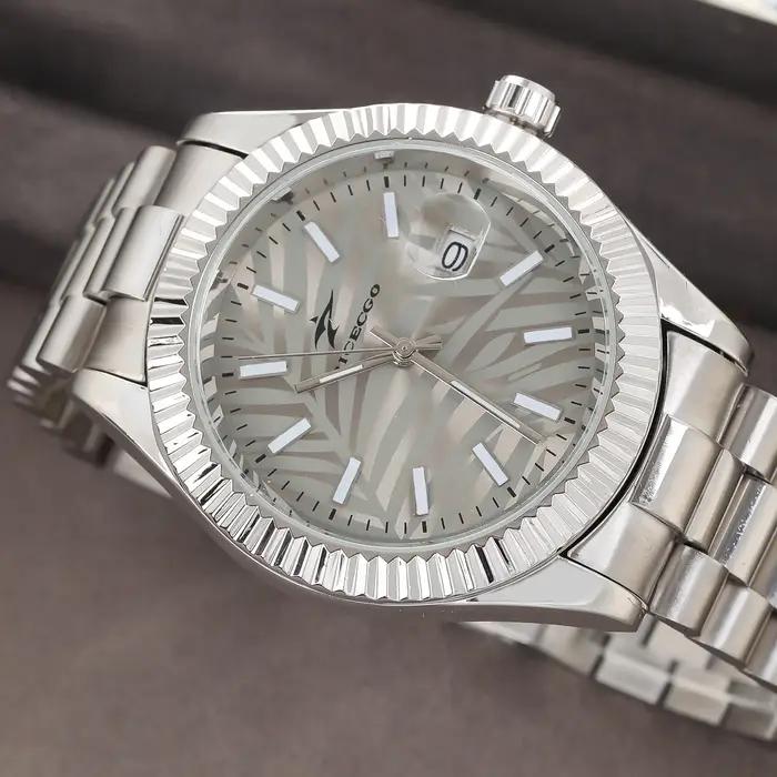 Montre homme chronographe acier inox - Style rétro business classique - Mouvement quartz mode masculine