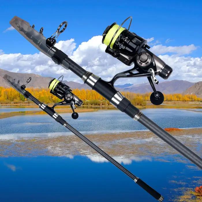 Canne pêche surfcasting télescopique PHISHGER 3.6/4.2/4.5m puissance 80-150g carbone 30T voyage bord