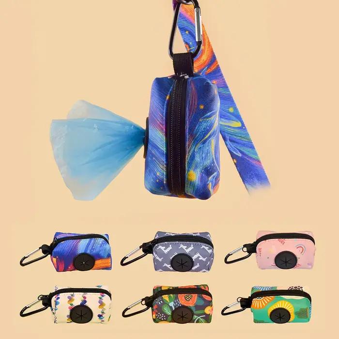 Sacs de merde pour chiens avec imprimés amusants pour promenades en forêt ou en ville pour chiens et chats sacs à crottes polyvalents et faciles à utiliser