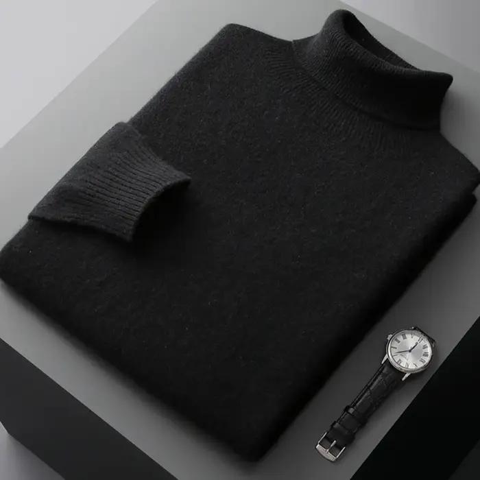 Pull une pièce à revers haut pour homme