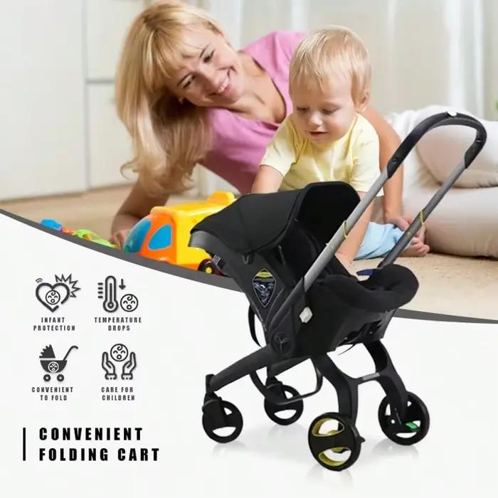 Poussette pour bébé | Chariot pliable léger bidirectionnel | Parfait pour les voyages et le shop