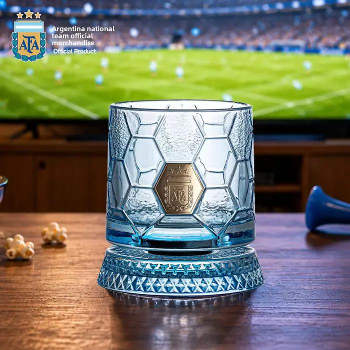 Coupe en verre officielle de l'équipe nationale de football d'Argentine, article de fan de l'AFa, ch
