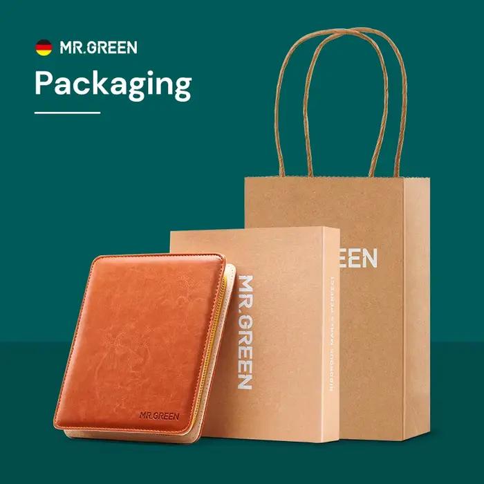 MR.GREEN-Kit de Manucure Professionnel en Acier Inoxydable, 12 en 1, Ensemble de Pédicure avec Étui