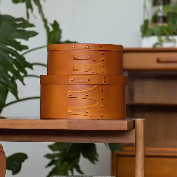 Boîte de rangement en bois Vintage élégante