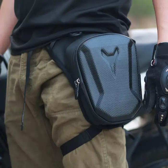 Sacoche de cuisse imperméable pour moto