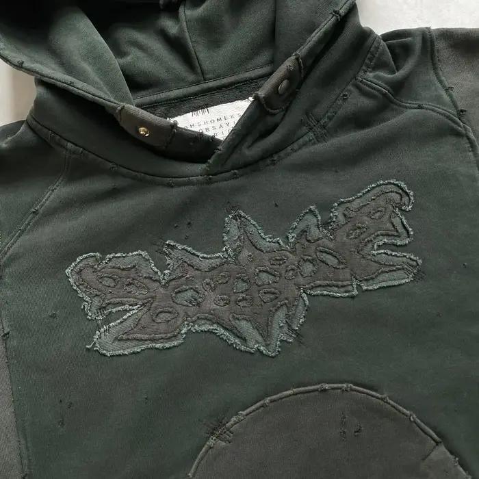Sweat à capuche gothique BiggOrange en coton et polyester pour homme et femme, style hip-hop rétro Y2K, vêtements de rue pour toutes les saisons