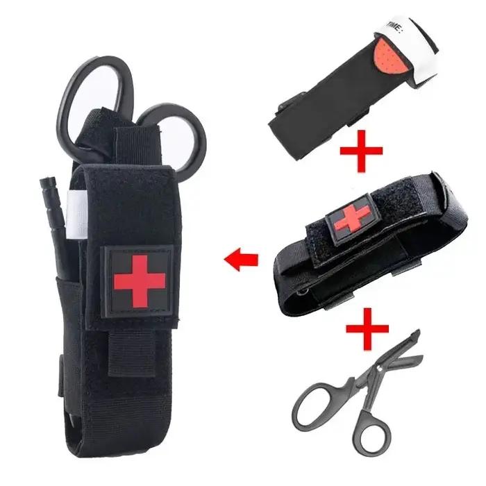 Trousse de premiers secours militaire tactique, garrot, ensemble de survie, support de soins infirmiers, équipement médical, sac à ciseaux, équipement de plein air