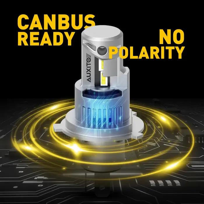AUXITO 2 pièces 20000LM 100W Super lumineux Canbus Auto phare Turbo LED H4 9003 feux de croisement a
