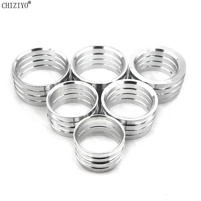 4 pièces/ensemble alésage de roue de voiture collier central moyeu anneaux centraux anneaux de moyeu