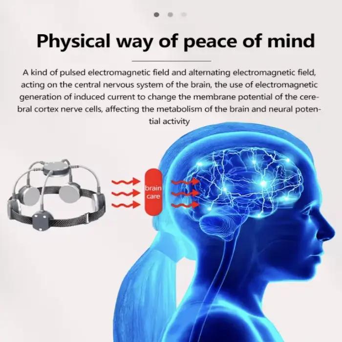 Dispositif magnétique transcrânien pour relaxation et bien-être à domicile occasions spéciales récupération stress détente