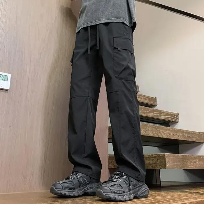 Vêtements de travail de marque de mode américaine pantalons décontractés pour hommes printemps et automne 2025 nouveau pantalon de sport droit ample pour l'extérieur
