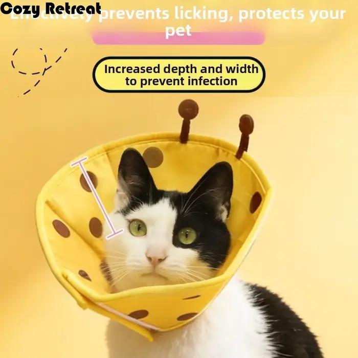 Collier de protection confortable pour chat et chien