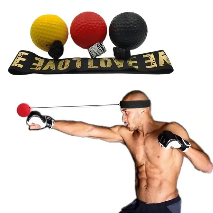 1/4 Set Ballon de vitesse de boxe à fixation sur tête en PU
