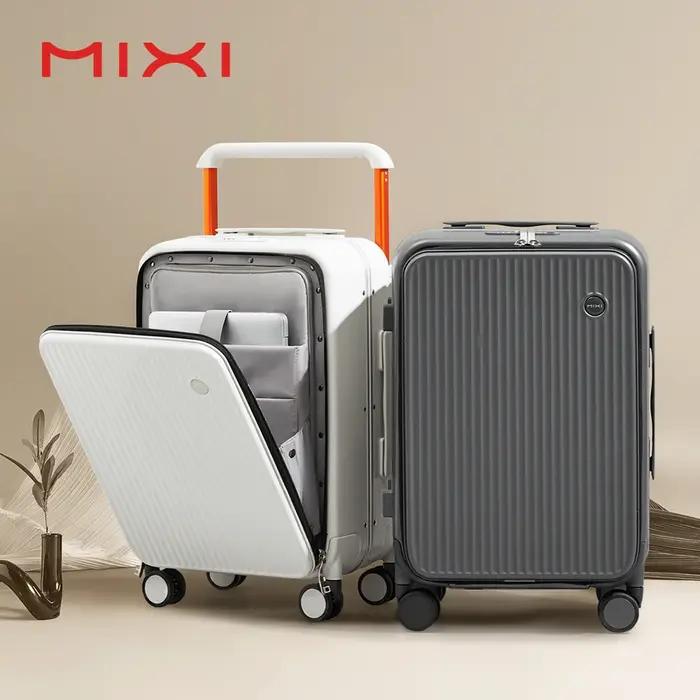 Mixi avant ordinateur portable poche valise large poignée voyage valise hommes 20 pouces bagage à ma