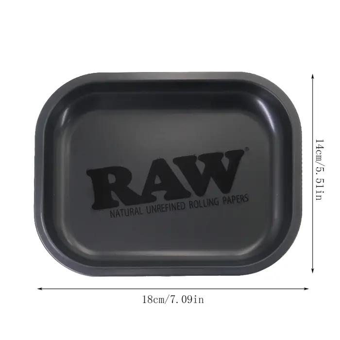 Plateau roulant pour cigarettes en métal noir mat élégant pour fumeurs intimes occasions quotidiennes et cadeaux personnalisés
